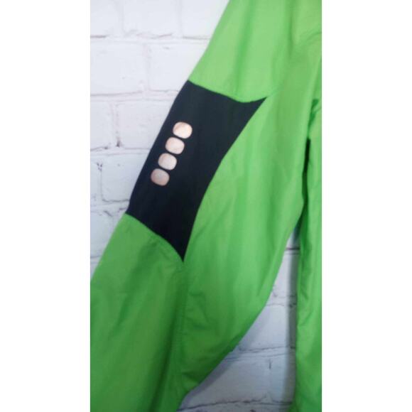 Nike Running Windbreaker Jacket Womens SZ Small Reflective Lime Neon Green - Picture 4 of 10
